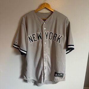Gray New York Baseball Jersey